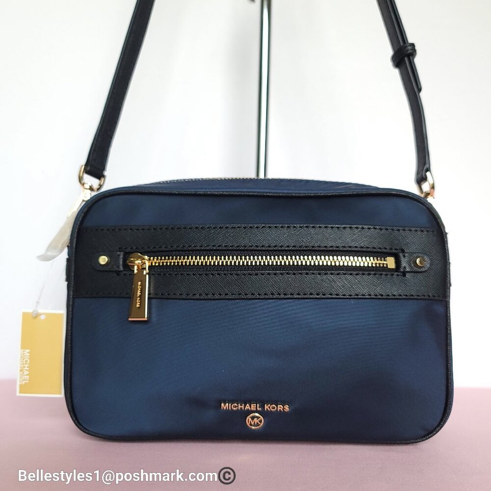 MICHAEL KORS Jet Set Charm LG East West Nylon Crossbody Bag- Navy Multi 🎈⭐